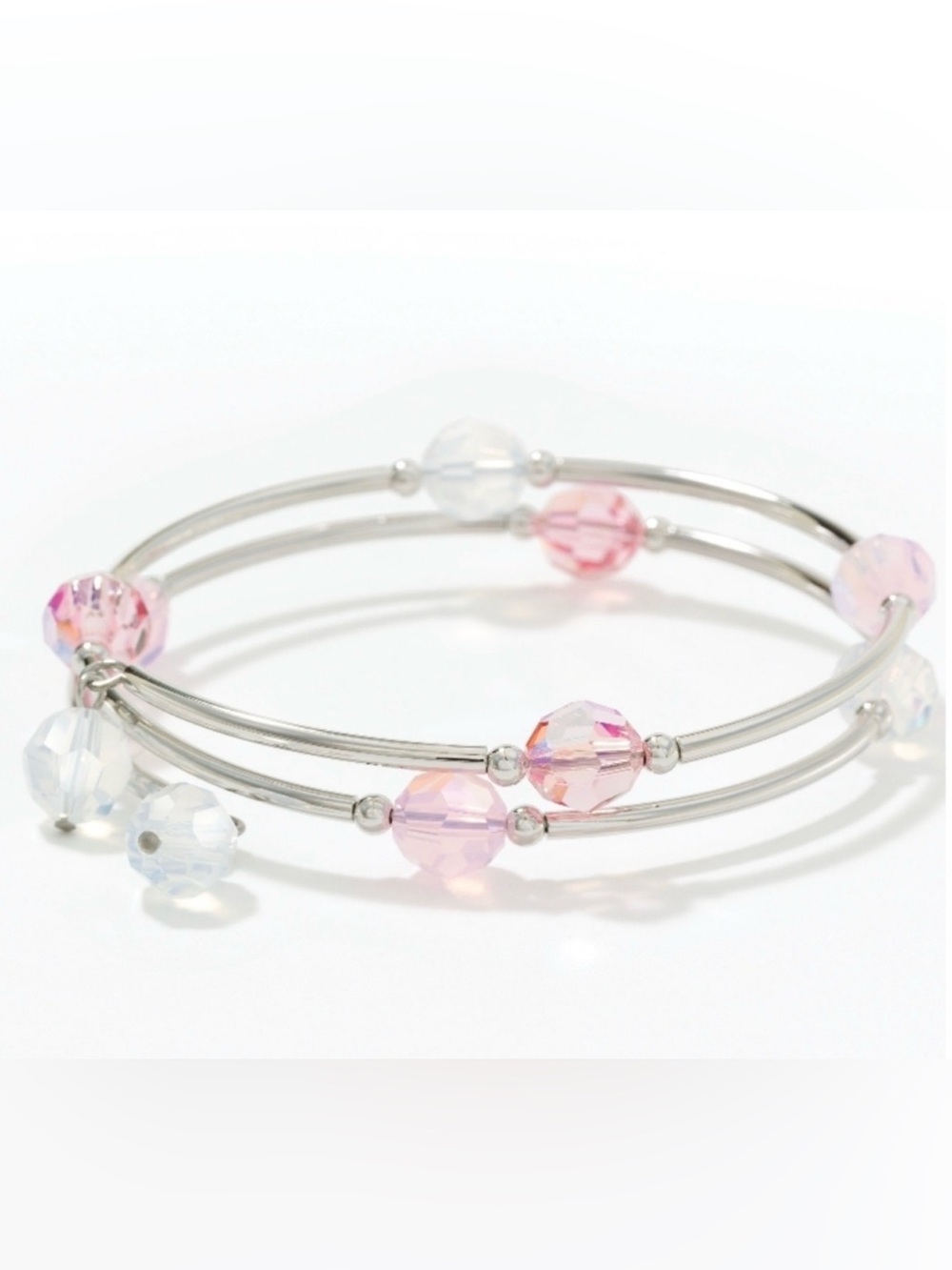 Touchstone Crystal by Swarovski, Wind Up Bracelet, Pink, New in Box